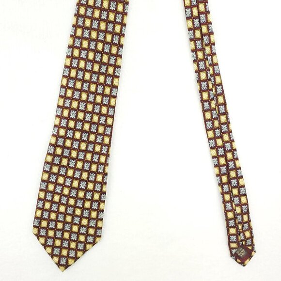 Giorgio Armani Le Collezioni Neck Tie Silk Italy Geometric Ornament Pattern 58" - Picture 10 of 13